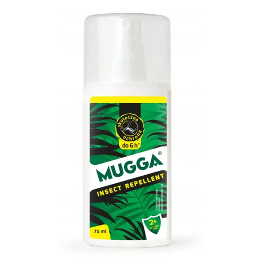 Mugga Insect Repellent, spray na komary dla dzieci od 2 lat, DEET 9,5%, 75 ml